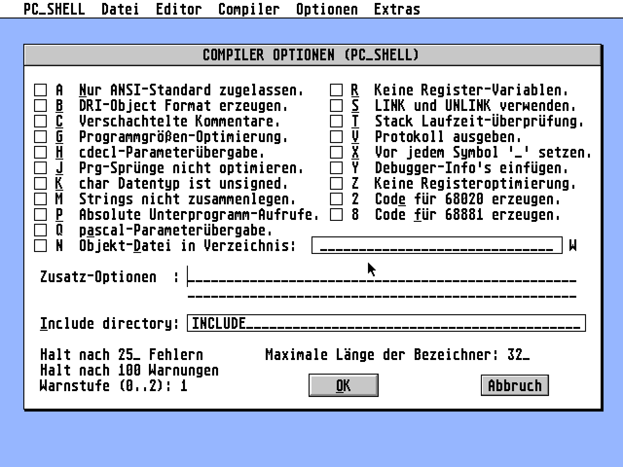 Pure C-Shell atari screenshot